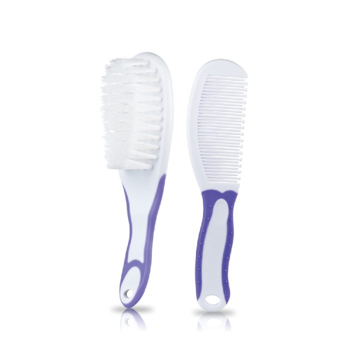 Soft Grip Comb & Brush Set