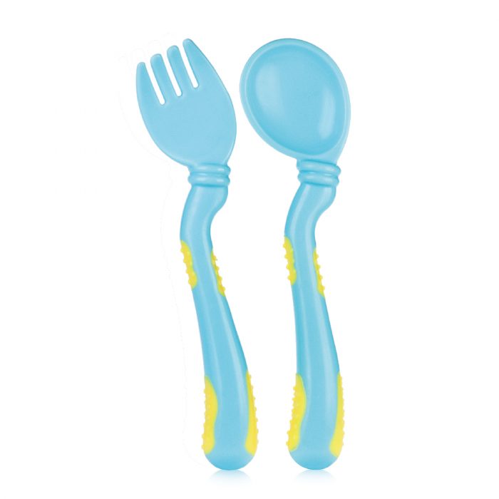 Easy Held Soft Grip Spoon & Fork Set (SET)