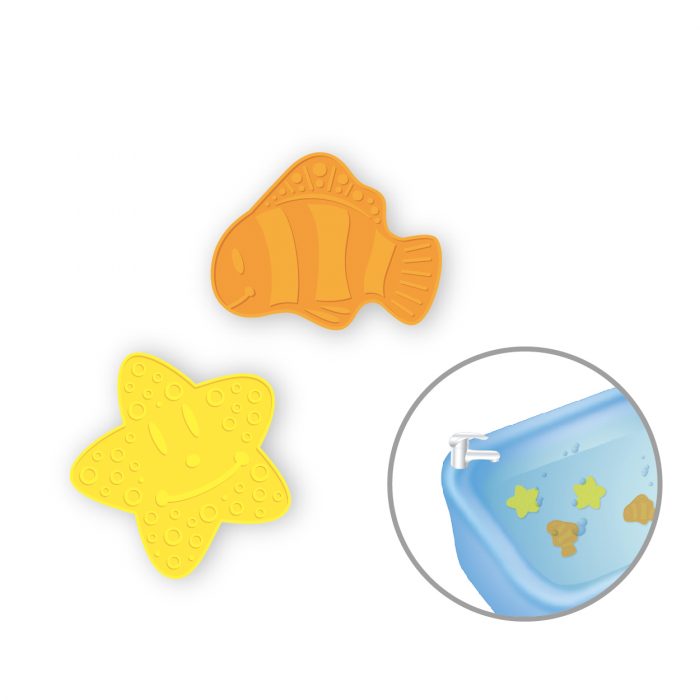 Mini Bath Mat (@3 of Fish/Star, 6pcs pack)