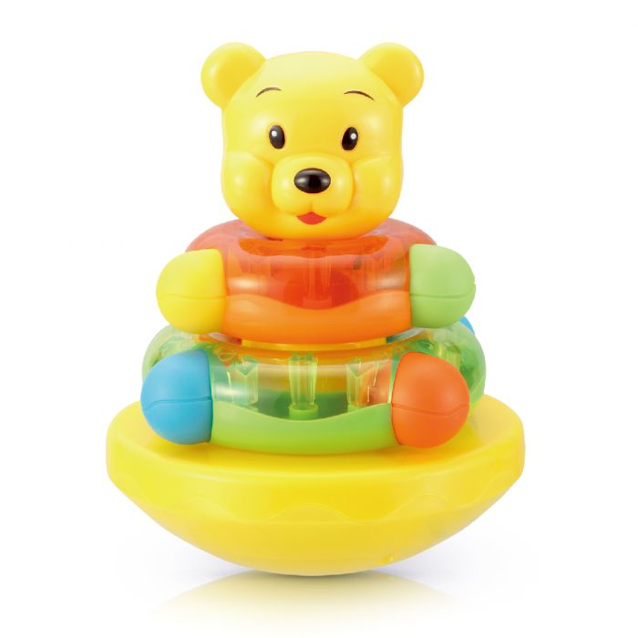 Roly Poly with Soft Teether Stud - Hard Plastic Bear