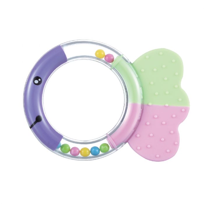 Fish Rattle Teether (Silicone tail)