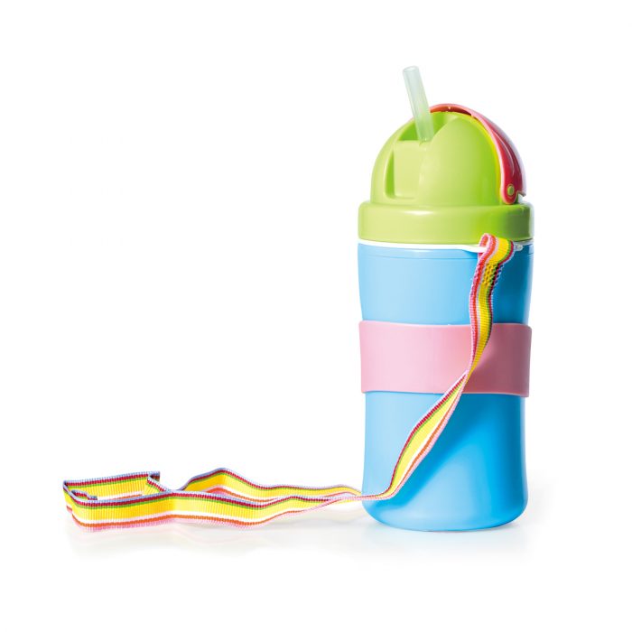 Flip Top Straw Cup with Strap (10oz)
